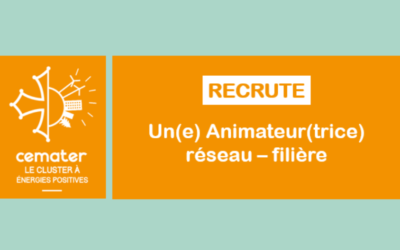 Cemater ouvre un poste d’Animateur/trice réseau – filière sur Montpellier