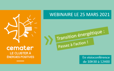 Webinaire « Transition énergétique : Passez à l’action ! » le 25/03/2021