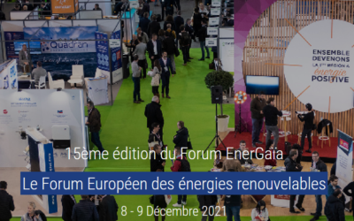Retrouvez CEMATER et ses membres au prochain Forum Energaïa les 08 et 09/12/2021