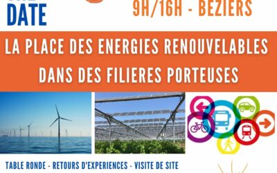 Workshop Béziers Méditerranée “La place des énergies renouvelables dans les filières porteuses”