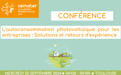 Conférence sur l’auto-consommation photovoltaïque pour les entreprises au salon SEPEM Toulouse